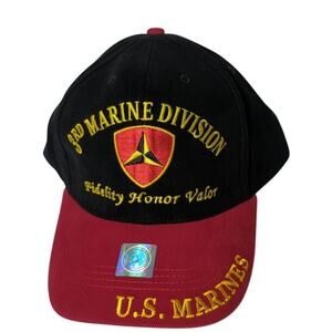 Eagle Emblems 3rd Marine Division Military U.S Marines Hat Fidelity Honor Valor